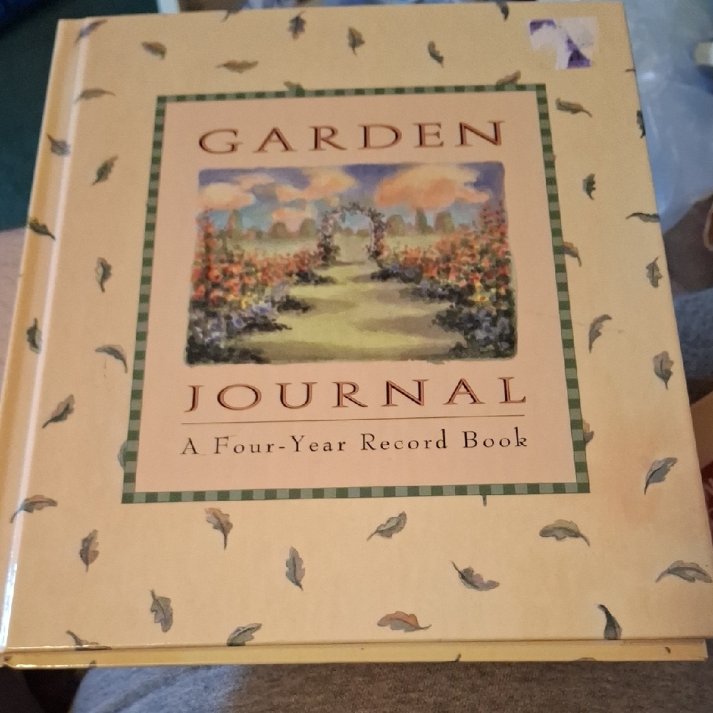 Garden Journal Hardcover Four-Year Record Book - Yellow